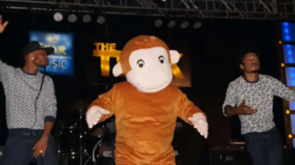 Rapper M.I Abaga Appears On Stage In Monkey Costume At An Event In Benin [See Photos]